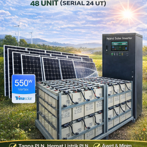 Paket PLTS Hybrid 10 kW untuk Industrial & Perkantoran Modern