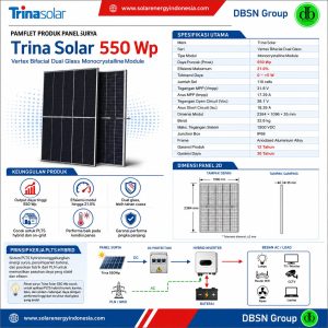 Panel Surya Trina Solar 550 Wp: Aplikasi PLTS Modern
